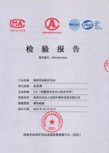 阻燃安全帶檢驗(yàn)報(bào)告